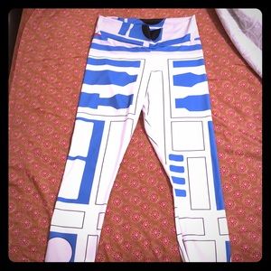 Womens R2D2 Star Wars droid leggings fits M/S